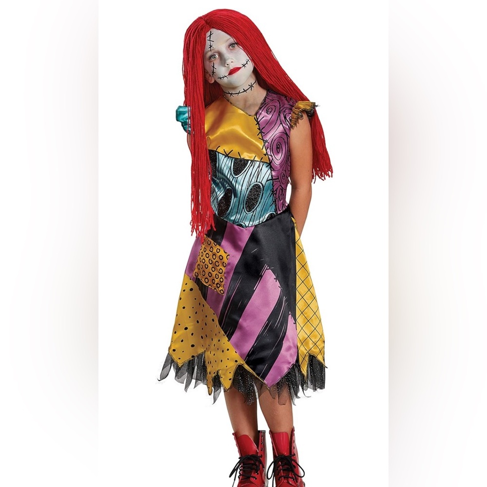 Disney Sally Nightmare Before Christmas Deluxe Halloween Costume Size Girls M